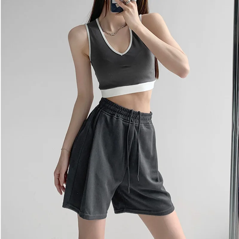 WOMENGAGA Summer Solid Color Loose Wide Leg Pants Casual All-match Drawstring High Waist Knee Length SweatPants WPXB
WOMENGAGA Summer Solid Color Loose Wide Leg Pants Casual All-match Drawstring High Waist Knee Length SweatPants WPXB