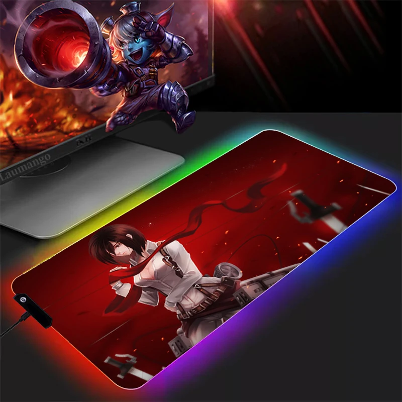 Gamer Desk Pad Pc Gaming Mouse Pad Anime Rug Varmilo Gamers Accessories Mausepad Mice Keyboards Computer RGB Attack on Titan
Gamer Desk Pad Pc Gaming Mouse Pad Anime Rug Varmilo Gamers Accessories Mausepad Mice Keyboards Computer RGB Attack on Titan