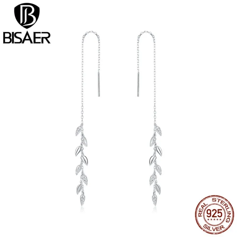 BISAER Brincos 925 Sterling Silver Shiny Wheat Ears Earrings For Women Chain Simple Fashion Earrings Jewelry Bijoux EFE447
BISAER Brincos 925 Sterling Silver Shiny Wheat Ears Earrings For Women Chain Simple Fashion Earrings Jewelry Bijoux EFE447