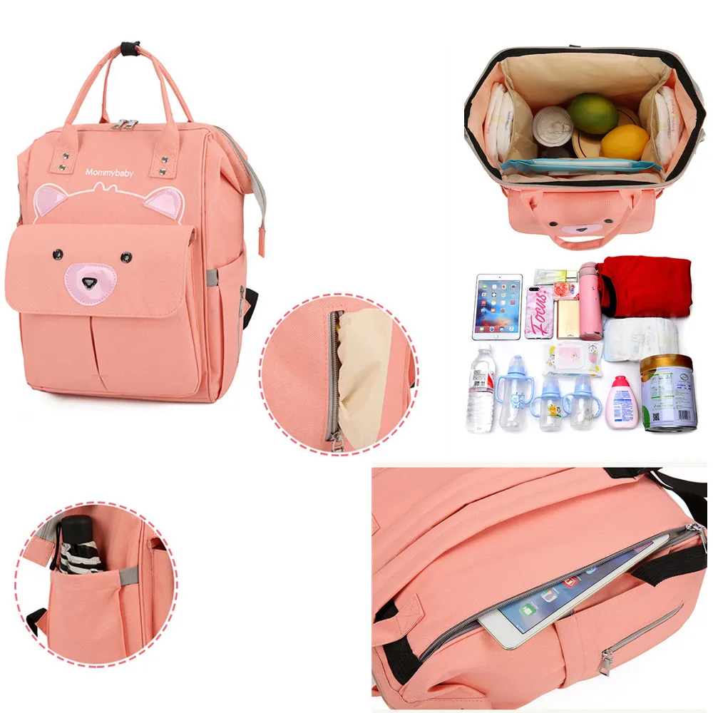 Pink Bear Diaper Bag Organizer Maternity Bag For Stroller Baby Bags For Mom Luxury Nursing Large Capacity Wet Bag
Pink Bear Diaper Bag Organizer Maternity Bag For Stroller Baby Bags For Mom Luxury Nursing Large Capacity Wet Bag
