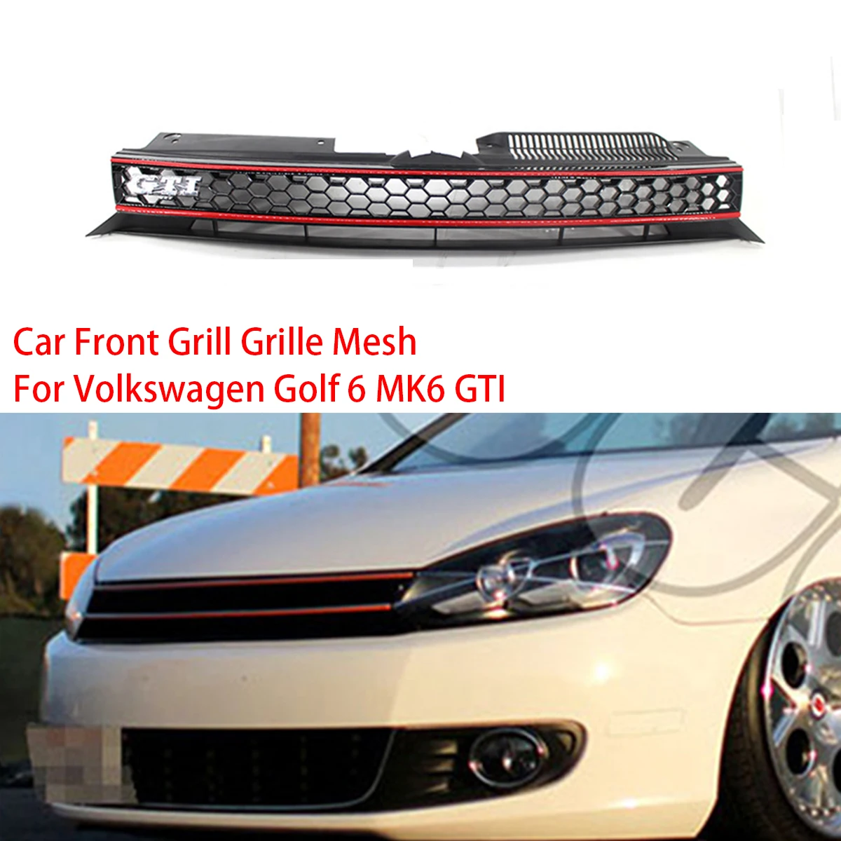 Car Front Grill Grille Mesh for Volkswagen Golf 6 MK6 GTI 2009-2013 Net Cellular Shape Net Forward Air Grille Under The Net
Car Front Grill Grille Mesh for Volkswagen Golf 6 MK6 GTI 2009-2013 Net Cellular Shape Net Forward Air Grille Under The Net