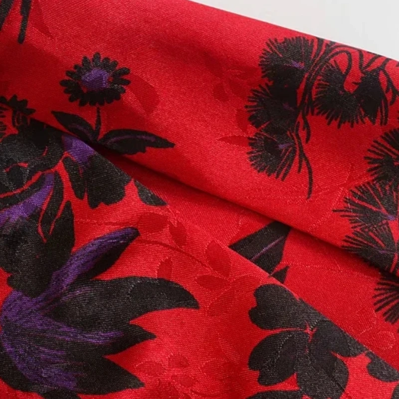 Women Floral Printing Tailored Collar Sashes Red Shirts Female Long Sleeve Blouses Casual Lady Loose Tops Blusas S8198
Women Floral Printing Tailored Collar Sashes Red Shirts Female Long Sleeve Blouses Casual Lady Loose Tops Blusas S8198