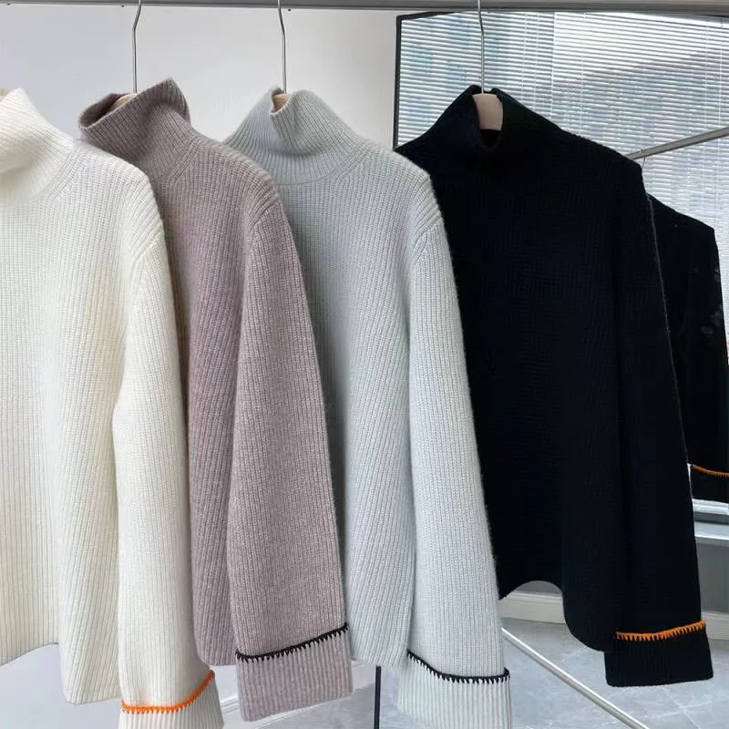 High Quality Runway Design Sweater Women 2022 Spring Knitted O-Neck Femme Solid Pullover Cashmere Sweater
High Quality Runway Design Sweater Women 2022 Spring Knitted O-Neck Femme Solid Pullover Cashmere Sweater