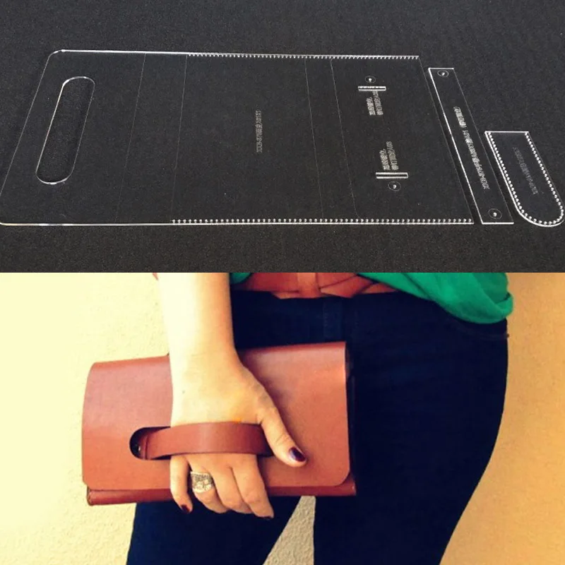 1 Set Acrylic Stencil DIY Leather Handmade Craft women handbag wallet Purse Sewing Pattern Hard Template 220x120x25mm
1 Set Acrylic Stencil DIY Leather Handmade Craft women handbag wallet Purse Sewing Pattern Hard Template 220x120x25mm