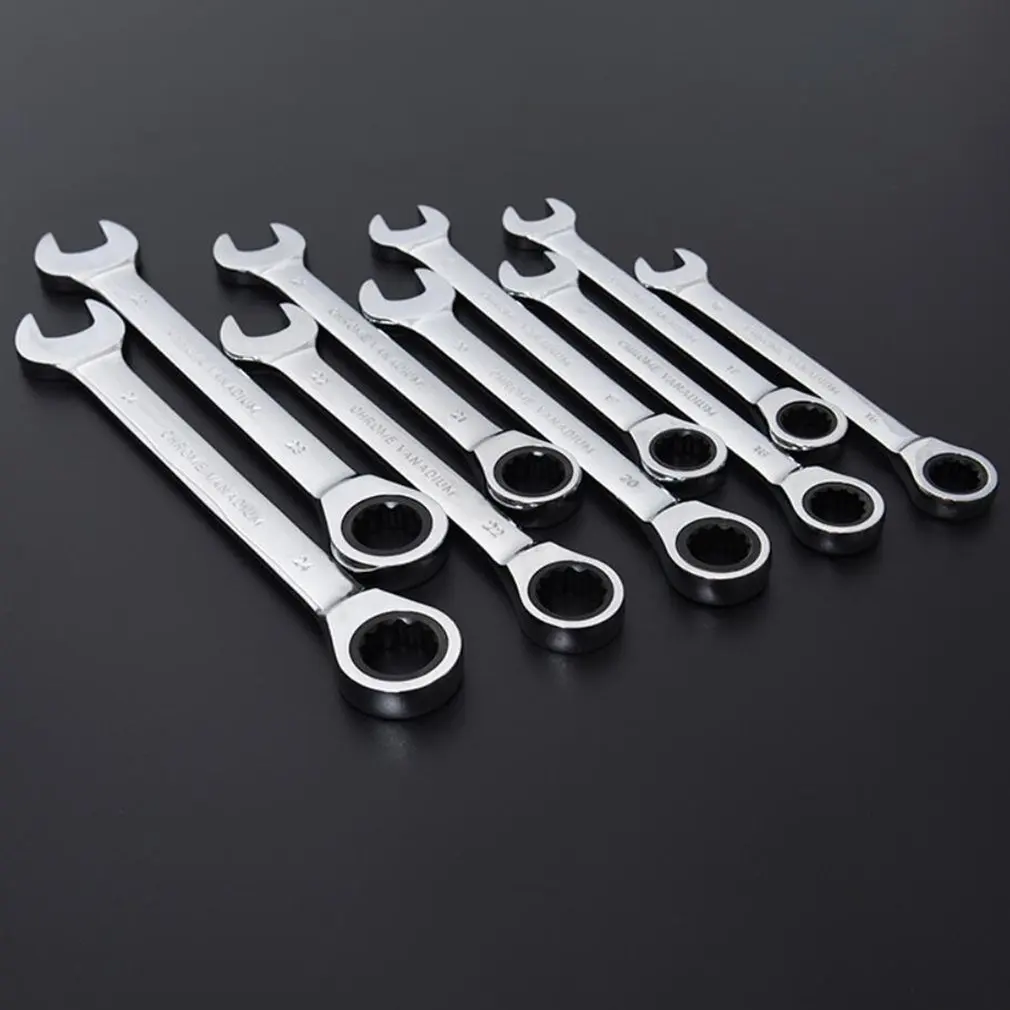 6-24Mm Mirror Ratchet Combination Wrench Dual-Purpose Ratchet Wrench 72-Tooth Auto Repair Wrench Metal
6-24Mm Mirror Ratchet Combination Wrench Dual-Purpose Ratchet Wrench 72-Tooth Auto Repair Wrench Metal