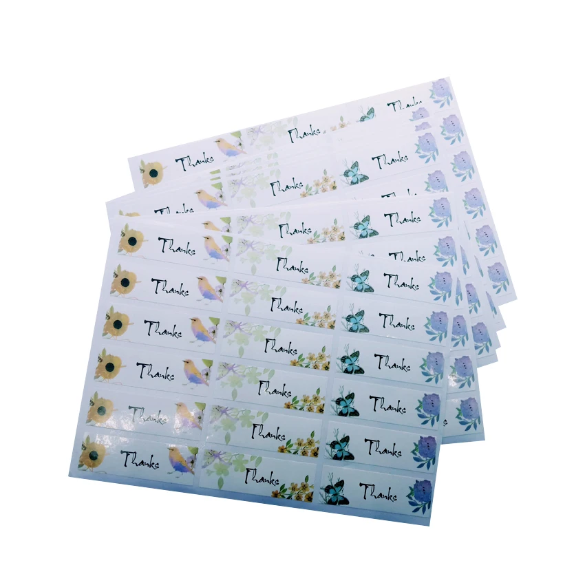 540pcs/lot Thanks With Flower And Bird Shape Strip Design Label Creative Decor Stickers
540pcs/lot Thanks With Flower And Bird Shape Strip Design Label Creative Decor Stickers