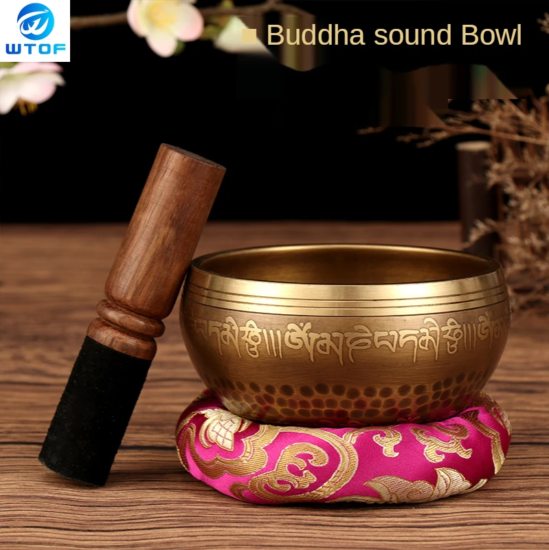 Tibetan Singing Bowl Buddha Sound Bowls Copper Handmade Yoga Meditation Bowl Six Character Mantra Buddhist Supplies
Tibetan Singing Bowl Buddha Sound Bowls Copper Handmade Yoga Meditation Bowl Six Character Mantra Buddhist Supplies