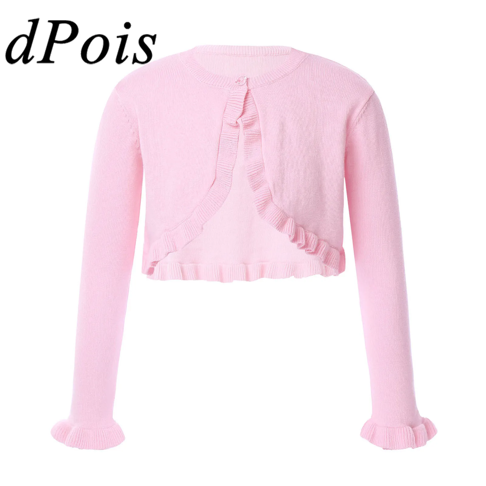 Girl's Long Sleeve Coats Flower Girls Dresses Boleros One Button Closure Ruffle Cardigan Communion Wedding Jackets Kids Wrap
Girl's Long Sleeve Coats Flower Girls Dresses Boleros One Button Closure Ruffle Cardigan Communion Wedding Jackets Kids Wrap