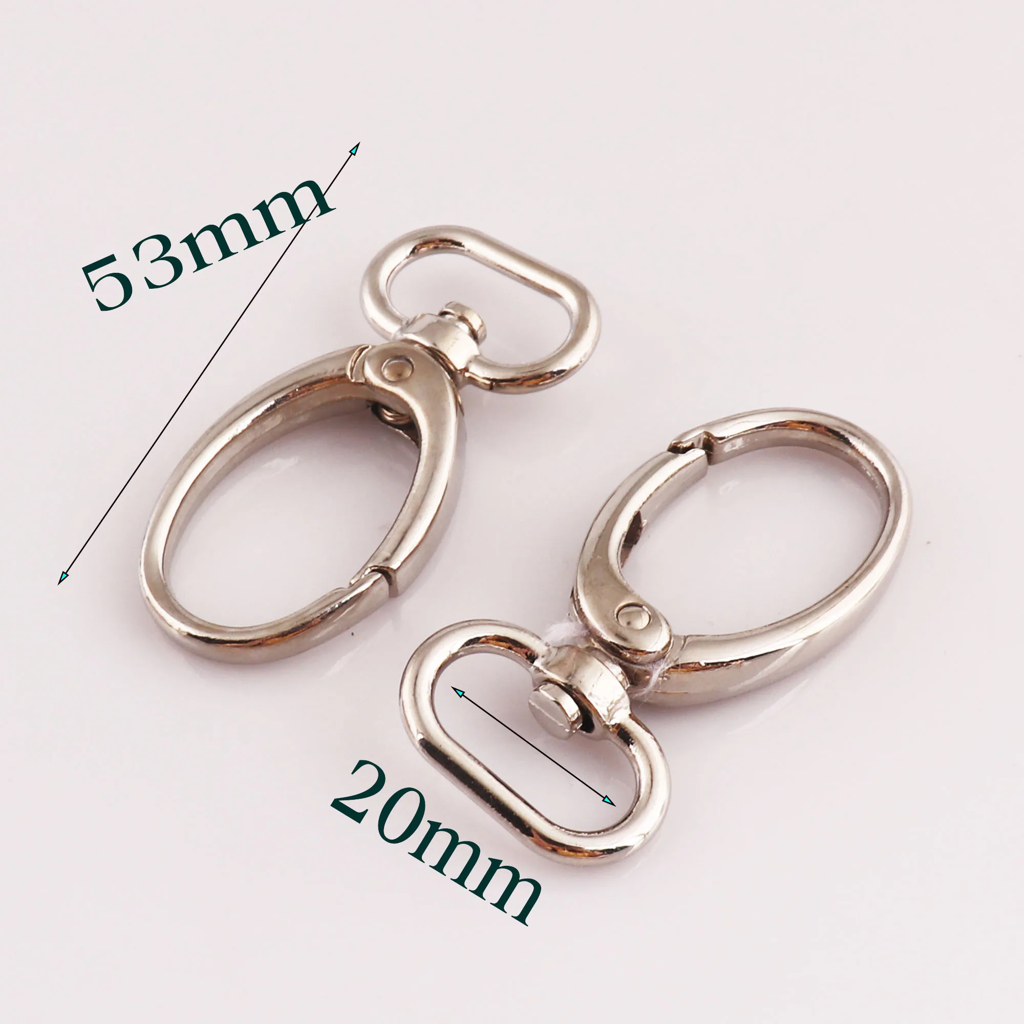 6 Pcs Silver Lobster Swivel Clasp Carabiners Jewelry Push Swivel Hook Snap Hook Lanyard Jewelry Clasp-20mm*53mm
6 Pcs Silver Lobster Swivel Clasp Carabiners Jewelry Push Swivel Hook Snap Hook Lanyard Jewelry Clasp-20mm*53mm