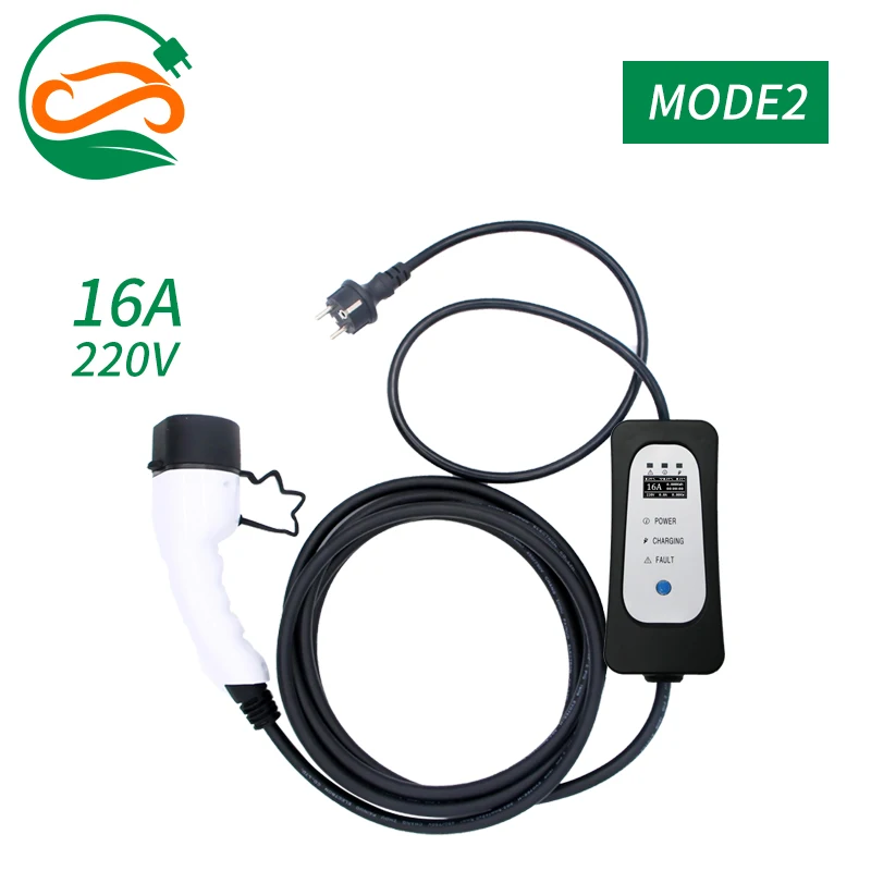 Зарядный кабель уровня 2 EV регулируемый EVSE 16A Schuko разъем универсальный IEC 62196-2 Тип
