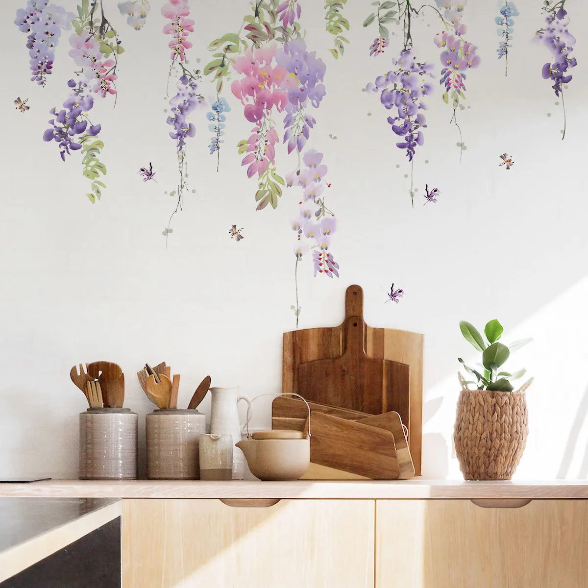Plant flowers butterfly decoration wall stickers children's room living room bedroom creative wall stickers PVC
Plant flowers butterfly decoration wall stickers children's room living room bedroom creative wall stickers PVC
