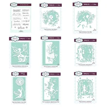 Hot Sale 2021 New Fairy Love Scene Whispering Magic Forest Metal Cutting Dies and Stamps Diy Making Scrapbook Card Photo Album