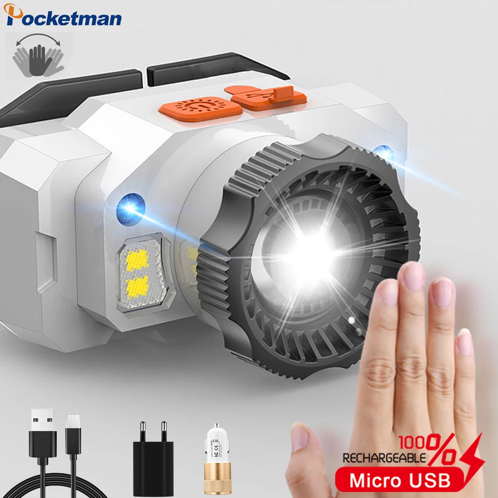 Powerful Headlamp Motion Sensor Headlight 3LED USB rechargeable Head Lamp Fishing Camping Light Head Flashlight
Powerful Headlamp Motion Sensor Headlight 3LED USB rechargeable Head Lamp Fishing Camping Light Head Flashlight