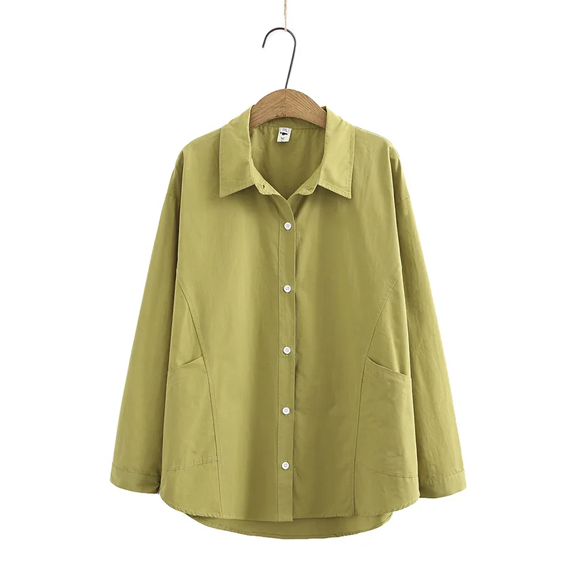 2021 Women Shirts White Plain Loose Oversized Blouses Female Tops Loose Korean Style Blusas Pockets Spring Autumn
2021 Women Shirts White Plain Loose Oversized Blouses Female Tops Loose Korean Style Blusas Pockets Spring Autumn
