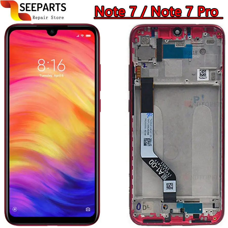 6.3 inch LCD for Xiaomi Redmi Note 7 Screen Display Touch Screen With Frame Digitizer Assembly Replacement for Redmi Note 7 pro
6.3 inch LCD for Xiaomi Redmi Note 7 Screen Display Touch Screen With Frame Digitizer Assembly Replacement for Redmi Note 7 pro
