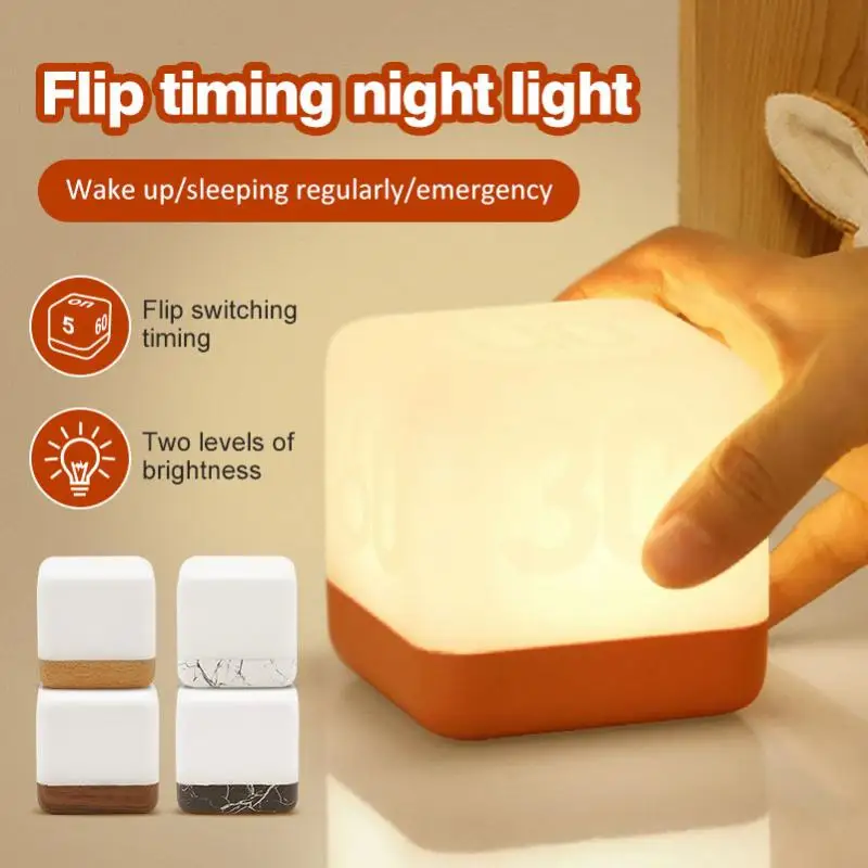 Fun Flip Timing LED Night Light Table Lamp Creative Energy Saving Nightlight Bedroom For Home Room Decor USB Charging Luminary
Fun Flip Timing LED Night Light Table Lamp Creative Energy Saving Nightlight Bedroom For Home Room Decor USB Charging Luminary
