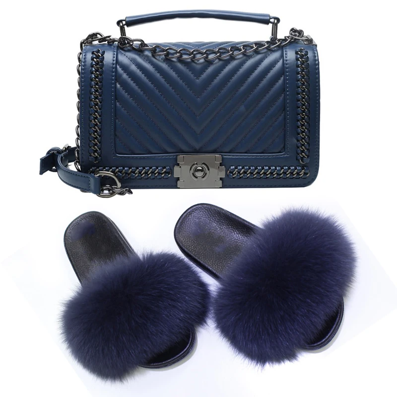 Women Fox Fur Slippers Women Shoes Summer New Fur Slippers Fashion Exquisite Embroidered Thread Women Bag New Chain Bag Wallet
Women Fox Fur Slippers Women Shoes Summer New Fur Slippers Fashion Exquisite Embroidered Thread Women Bag New Chain Bag Wallet