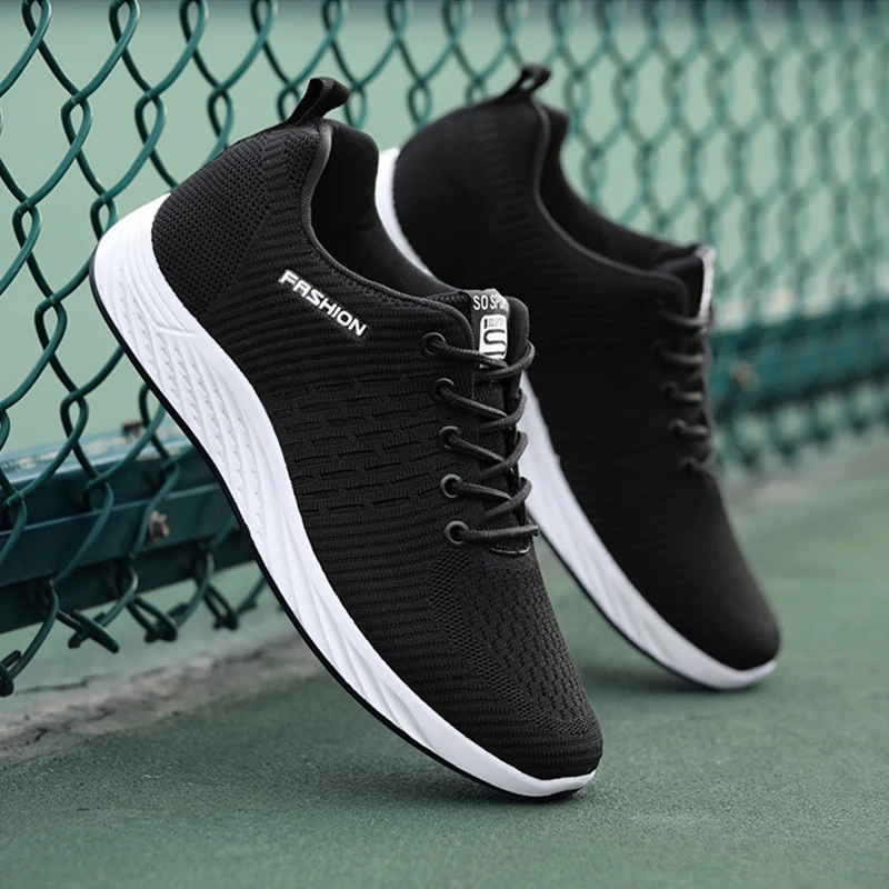 Men Breathable Sneakers Mesh Flying Woven Flat Casual Shoes Lightweight Outdoor Hollow Running Shoes Zapatillas Hombre
Men Breathable Sneakers Mesh Flying Woven Flat Casual Shoes Lightweight Outdoor Hollow Running Shoes Zapatillas Hombre