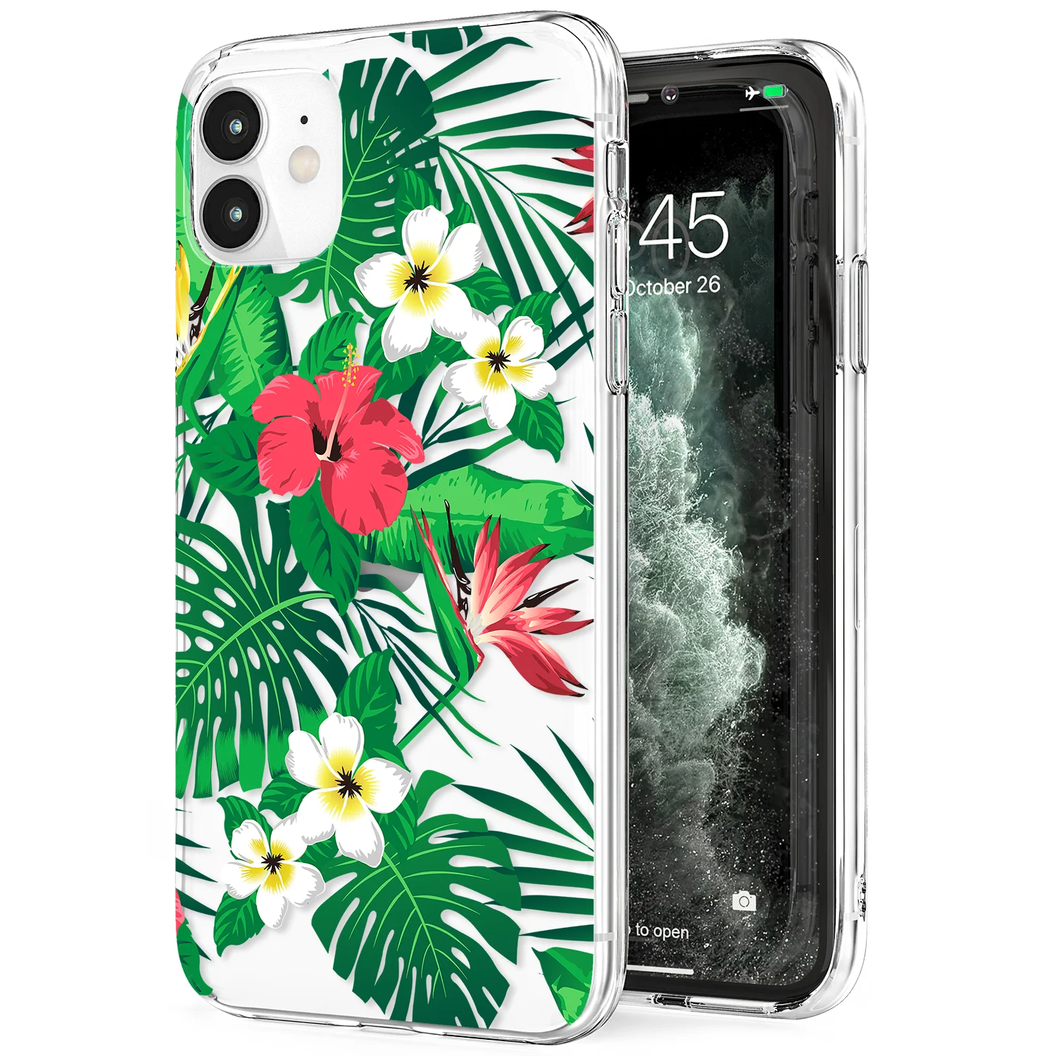 iPhone 12 12 Pro 6 6s 7 8 Plus SE 2020 Clear Soft TPU Phone Case Cute Green Tropical Summer Leaves&Flowers Phone Case for women
iPhone 12 12 Pro 6 6s 7 8 Plus SE 2020 Clear Soft TPU Phone Case Cute Green Tropical Summer Leaves&Flowers Phone Case for women