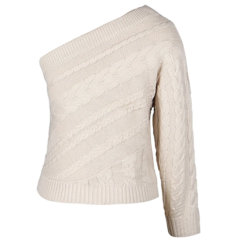 Womens One Off The Shoulder Long Sleeve Sweater Casual Pullover Tops Blouse Solid Color H9
Womens One Off The Shoulder Long Sleeve Sweater Casual Pullover Tops Blouse Solid Color H9