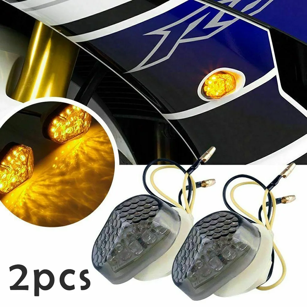 1 Pair Motorcycle Turn Signal Light Smoke Flush Mount LED Blinker Embedded Installation Signal Indicator Waterproof Side Light
1 Pair Motorcycle Turn Signal Light Smoke Flush Mount LED Blinker Embedded Installation Signal Indicator Waterproof Side Light