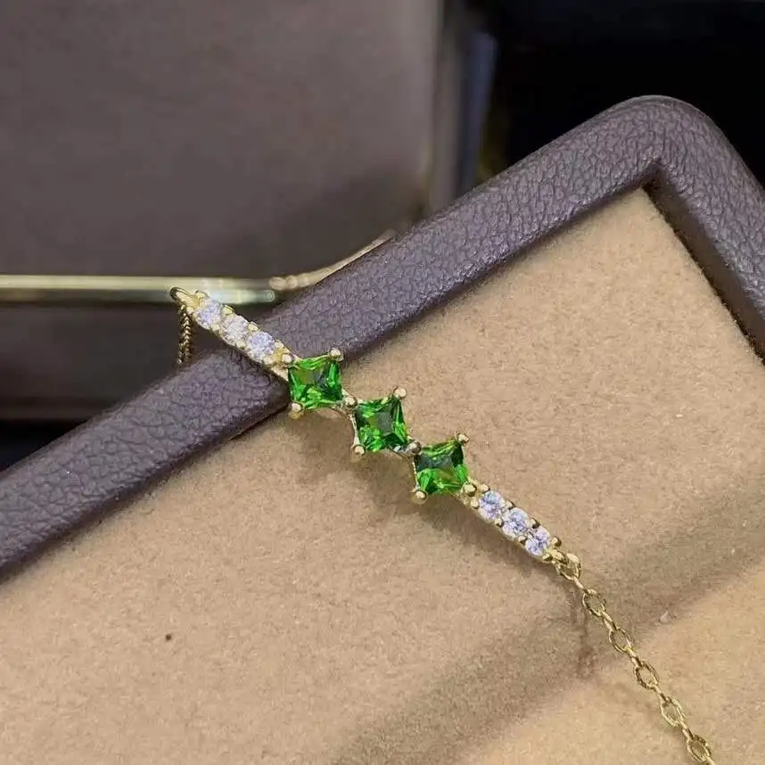 Natural Diopside S925 Simple Temperament Bracelet Fine Fashion Jewelry for Women Free Shipping MeibaPJFS
Natural Diopside S925 Simple Temperament Bracelet Fine Fashion Jewelry for Women Free Shipping MeibaPJFS