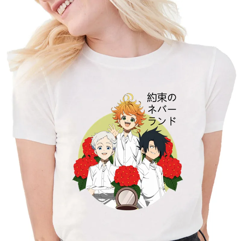 White Tshirts For Women The Promised Neverland Women T-Shirt Anime Harajuku Short Sleeve Streetwear T-shirt Casual Tshirt Homme
White Tshirts For Women The Promised Neverland Women T-Shirt Anime Harajuku Short Sleeve Streetwear T-shirt Casual Tshirt Homme