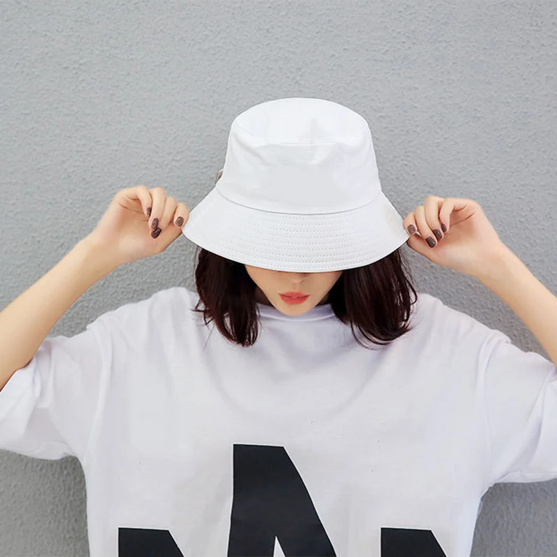 Black White Solid Bucket Hat Unisex Bob Caps Hip Hop Gorros Men women Summer Panama Cap Beach Sun Fishing boonie Hat
Black White Solid Bucket Hat Unisex Bob Caps Hip Hop Gorros Men women Summer Panama Cap Beach Sun Fishing boonie Hat