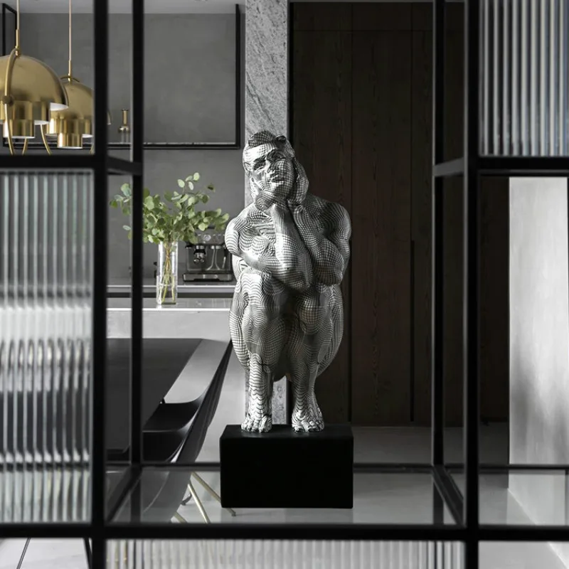 BUF Big Size Home Decor Thinker Statue Resin Crafts Decorative Ornaments Living Room Decoration Sculpture Nude Figure Figurines
BUF Big Size Home Decor Thinker Statue Resin Crafts Decorative Ornaments Living Room Decoration Sculpture Nude Figure Figurines