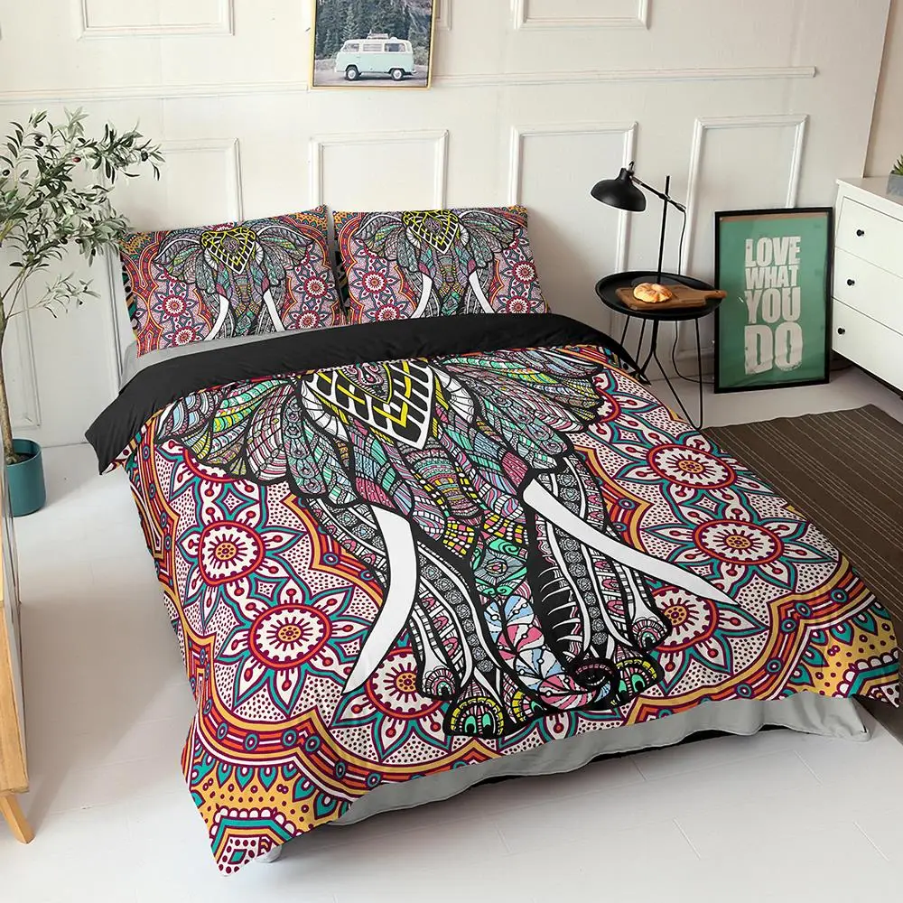 3D Mandala Elephant Digital Printing Bed Trunk Cover Set Pillowcase Pillow 3D Duvet Cover Soft Microfiber Bedding Sets US/EU
3D Mandala Elephant Digital Printing Bed Trunk Cover Set Pillowcase Pillow 3D Duvet Cover Soft Microfiber Bedding Sets US/EU