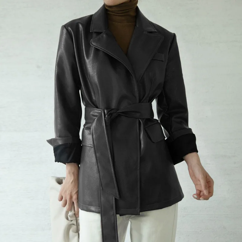 JCHB 2021 Hot sale Spring Autumn Women Long Style Real Sheepskin Leather Jacket Belt Women Fashion 100% Natural Genuine Sheep Sk
JCHB 2021 Hot sale Spring Autumn Women Long Style Real Sheepskin Leather Jacket Belt Women Fashion 100% Natural Genuine Sheep Sk
