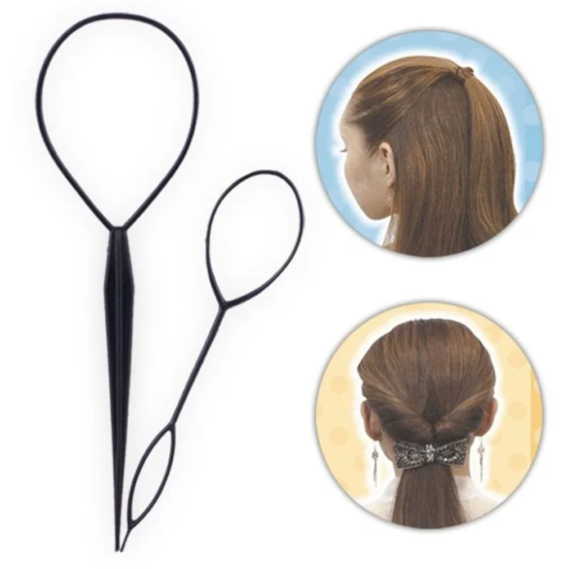 Popular 1SET Ponytail Creator Plastic Loop Styling Tools Black Pony Tail Clip Hair Braid Maker Styling Tool Fashion
Popular 1SET Ponytail Creator Plastic Loop Styling Tools Black Pony Tail Clip Hair Braid Maker Styling Tool Fashion