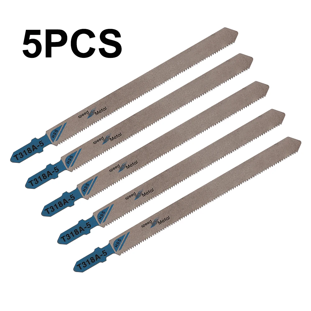 2020 New 5PCS T318A HCS 132mm T-Shank Jigsaw Blades Cutters Tool Set For Metal Wood Plastic Cutting Tool 
2020 New 5PCS T318A HCS 132mm T-Shank Jigsaw Blades Cutters Tool Set For Metal Wood Plastic Cutting Tool
