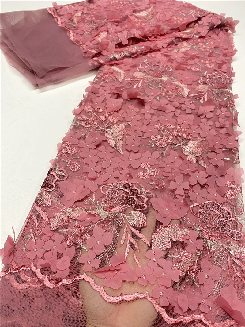 African 3D Lace Fabric 2020 High Quality Tulle Lace Material Dress For Women Embroidery French Lace Fabric Sewing YA3742B-4
African 3D Lace Fabric 2020 High Quality Tulle Lace Material Dress For Women Embroidery French Lace Fabric Sewing YA3742B-4