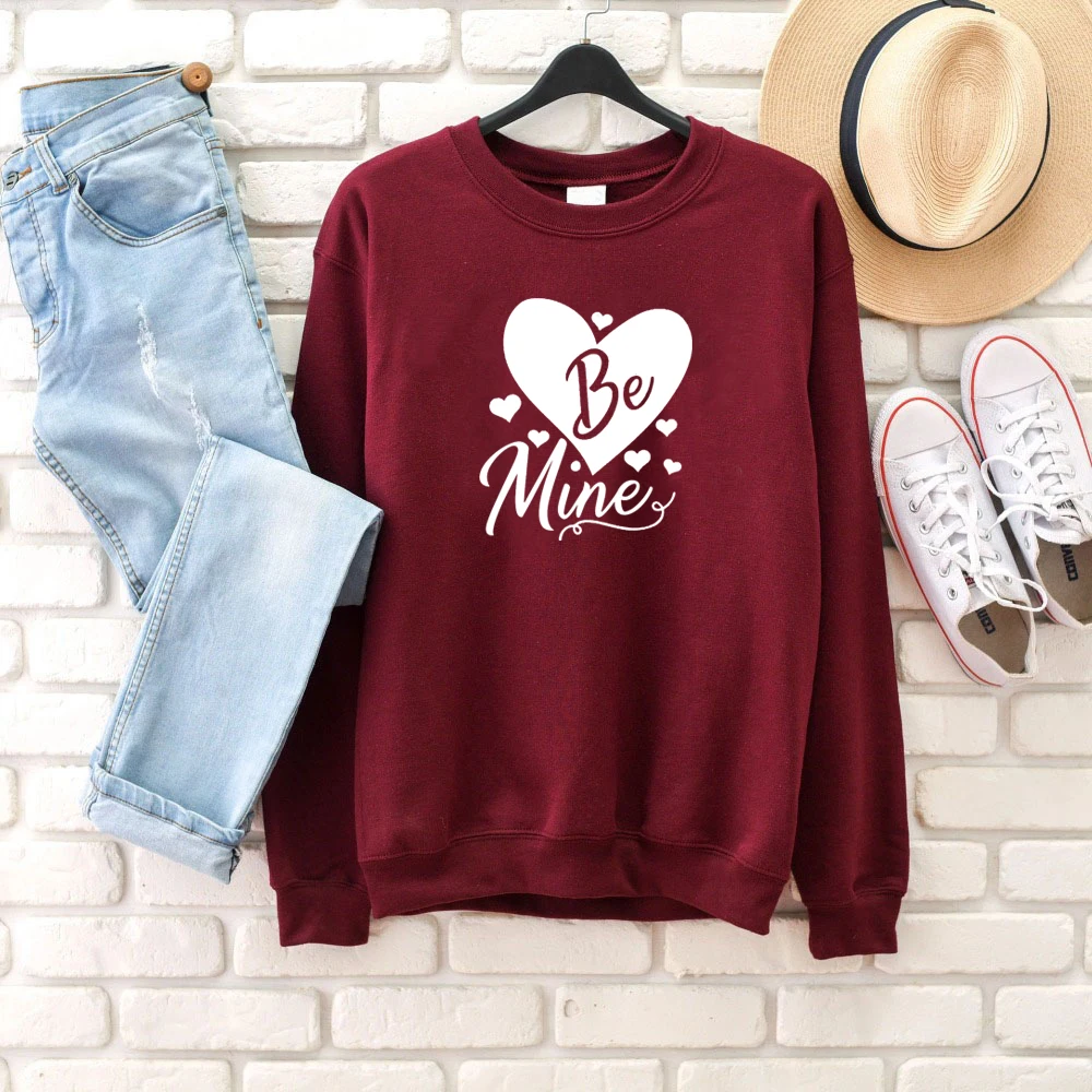 Be mine big heart graphic holiday lover funny Valentine's Day gift slogan sweatshirt cute couple vintage pullovers hipster tops
Be mine big heart graphic holiday lover funny Valentine's Day gift slogan sweatshirt cute couple vintage pullovers hipster tops