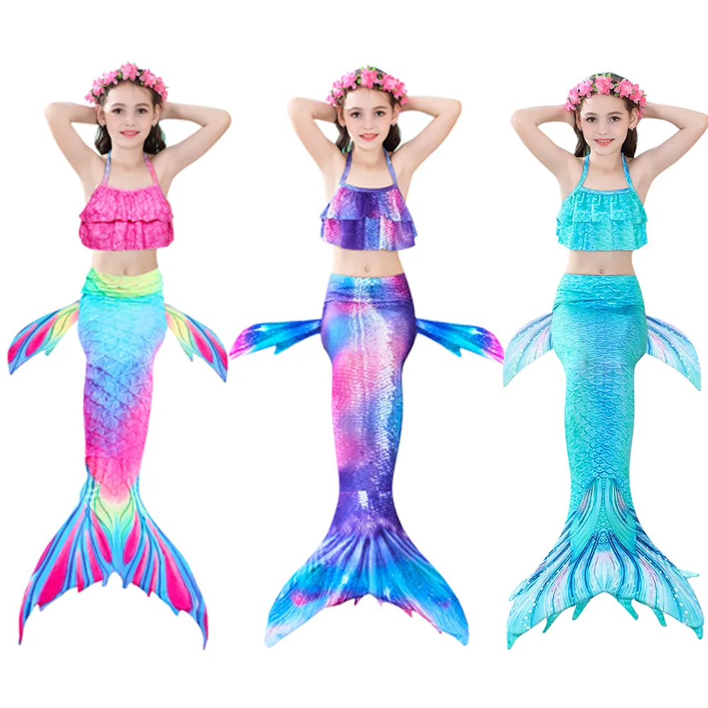 Kids Girls Mermaid Tails with Fin Swimsuit Bikini Bathing Suit Dress for Children Can Add Flipper Monofin for Swim Anime Cosplay
Kids Girls Mermaid Tails with Fin Swimsuit Bikini Bathing Suit Dress for Children Can Add Flipper Monofin for Swim Anime Cosplay