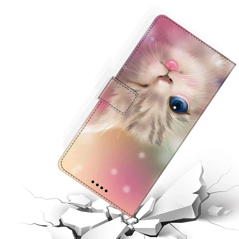 Кожаный чехол с мультяшным рисунком для OPPO Reno 5 5G Lite 5Z магнитный чехол-книжка