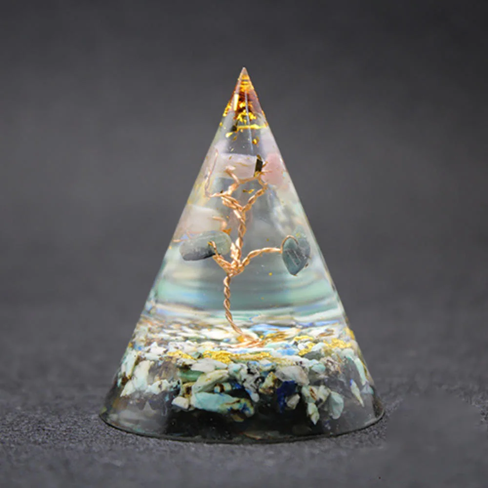 Handmade Epoxy Conical Pyramid Decorations Crystal Gem Miniature Office Desktop Decorations Good Luck Anti-stress Gemstone Gift
Handmade Epoxy Conical Pyramid Decorations Crystal Gem Miniature Office Desktop Decorations Good Luck Anti-stress Gemstone Gift