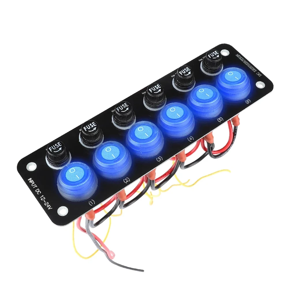 3/6 Gang Rocker 12-24V On-OFF Toggle Switch Panel Waterproof with Fuse for Cars Trucks SUV Marine Boat Car Auto Accessories
3/6 Gang Rocker 12-24V On-OFF Toggle Switch Panel Waterproof with Fuse for Cars Trucks SUV Marine Boat Car Auto Accessories