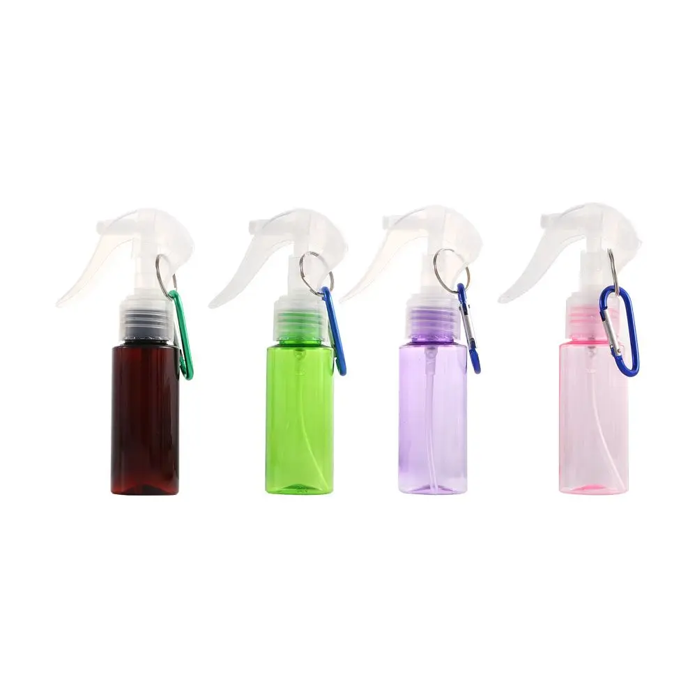 60ML Classic Transparent Plastic Spray Bottle Trigger Spray with Carabiner Hook Travel Portable Refillable Container Makeup Tool
60ML Classic Transparent Plastic Spray Bottle Trigger Spray with Carabiner Hook Travel Portable Refillable Container Makeup Tool