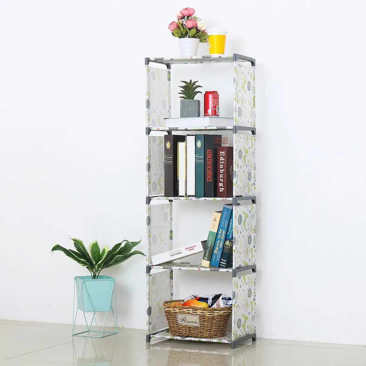 5-Tier 4 Cube Bookshelf Rack Bookcase Holder Stand Storage Display Organizer Assemble Non-woven Fabric Storage Rack Shelves
5-Tier 4 Cube Bookshelf Rack Bookcase Holder Stand Storage Display Organizer Assemble Non-woven Fabric Storage Rack Shelves