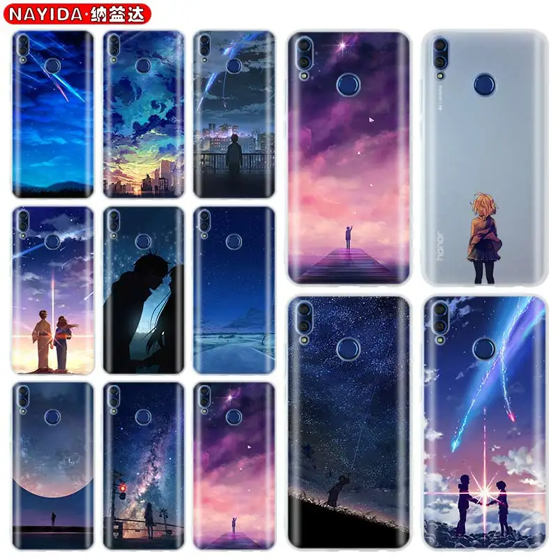 Мягкий чехол для Huawei Honor 30 20 Pro 10 9 Lite 30s 10i 9a 8a 7a X10 8x с аниме Звездный день | Мобильные
