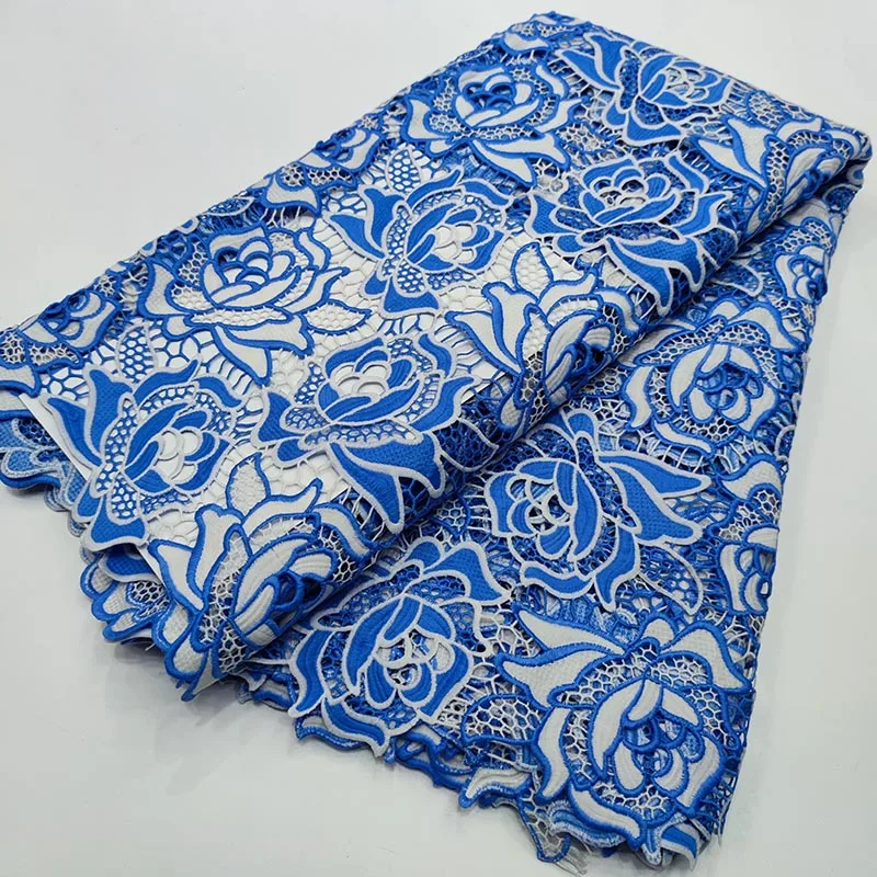 Hot Sale African Small Holes Lace Fabric 2022 Latest High Quality Lace Blue French African Guipure Lace Cord For Wedding 5 Yards
Hot Sale African Small Holes Lace Fabric 2022 Latest High Quality Lace Blue French African Guipure Lace Cord For Wedding 5 Yards
