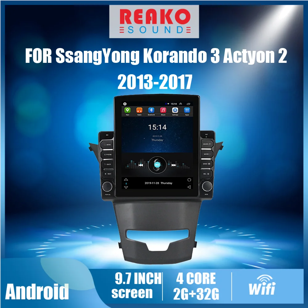 Автомобильный мультимедийный плеер реакosound для SsangYong Korando 3 Actyon 2 2013-2017 дюйма, экран Tesla 9,7 дюйма, навигатор, Авторадио на Android
Автомобильный мультимедийный плеер реакosound для SsangYong Korando 3 Actyon 2 2013-2017 дюйма, экран Tesla 9,7 дюйма, навигатор, Авторадио на Android