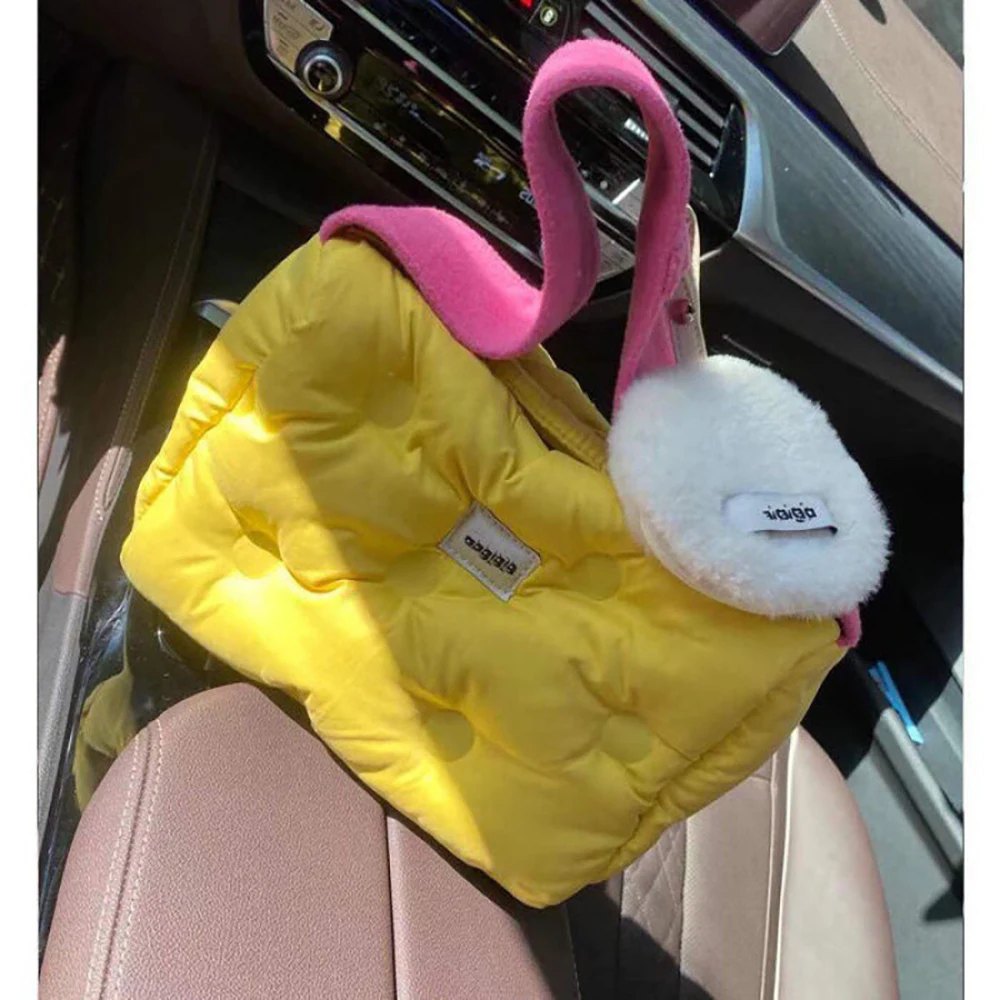 Yellow Winter Shoulder Bags For Women New Cheese Square Omelet Color Contrast Handle Bags Autumn Soft Cute Portable Handbags
Yellow Winter Shoulder Bags For Women New Cheese Square Omelet Color Contrast Handle Bags Autumn Soft Cute Portable Handbags