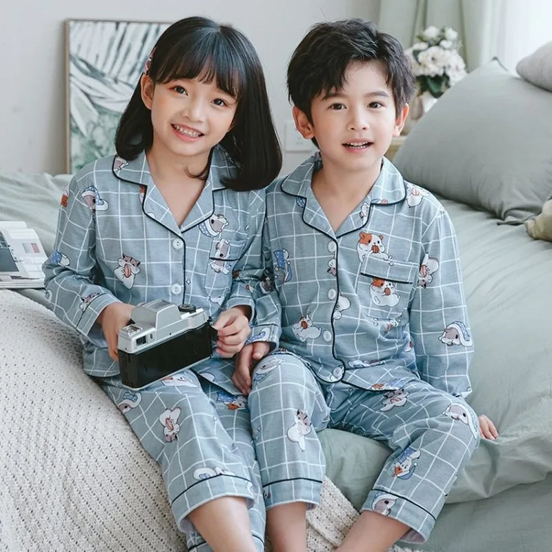 Big kids clothes cartoon pyjamas Children's home clothes boys Cotton Long Sleeve sleepwear sets For kids Pajamas 3-14Y clothes
Big kids clothes cartoon pyjamas Children's home clothes boys Cotton Long Sleeve sleepwear sets For kids Pajamas 3-14Y clothes