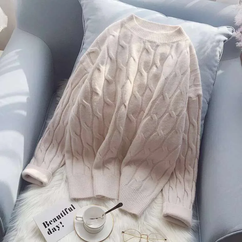 Plus Size Pullover Women Jersey Mujer 2020 Autumn Winter knitted O-Neck Twist Jumper Pull Femme Hiver Streetwear Sweater
Plus Size Pullover Women Jersey Mujer 2020 Autumn Winter knitted O-Neck Twist Jumper Pull Femme Hiver Streetwear Sweater
