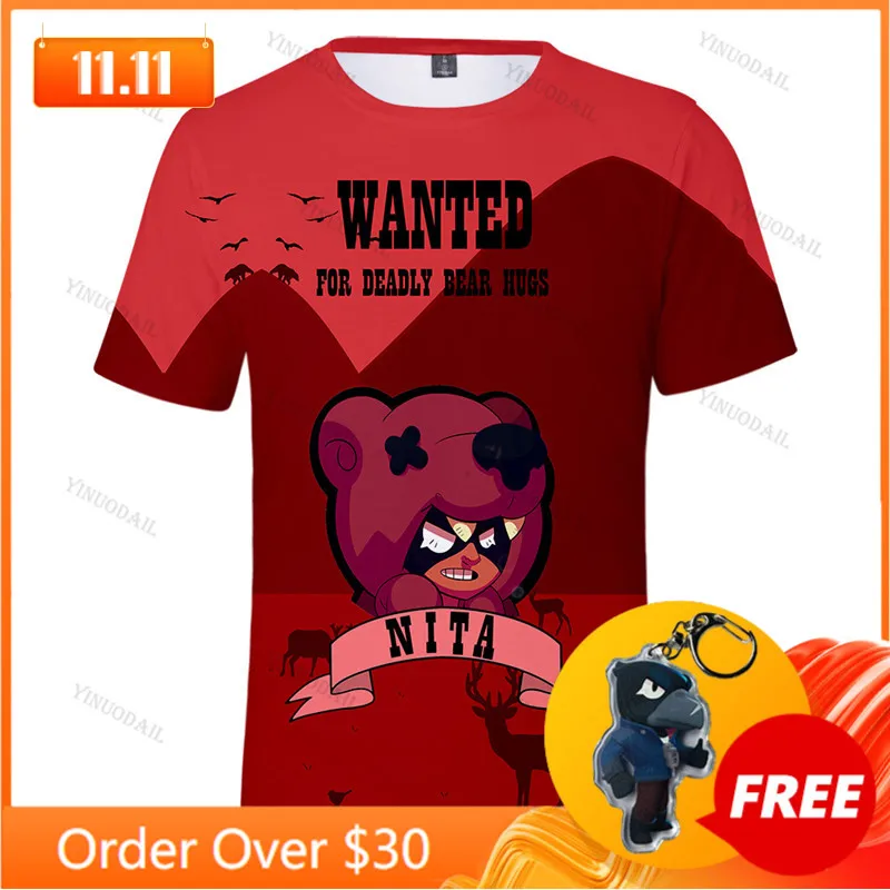 Nita Wanted 6 To 19 Years Kids T-shirt Shooting Game PRIMO 3D Tshirt Boys Girls MAX Nita Cartoon T-shirt Top Teen Clothes
Nita Wanted 6 To 19 Years Kids T-shirt Shooting Game PRIMO 3D Tshirt Boys Girls MAX Nita Cartoon T-shirt Top Teen Clothes