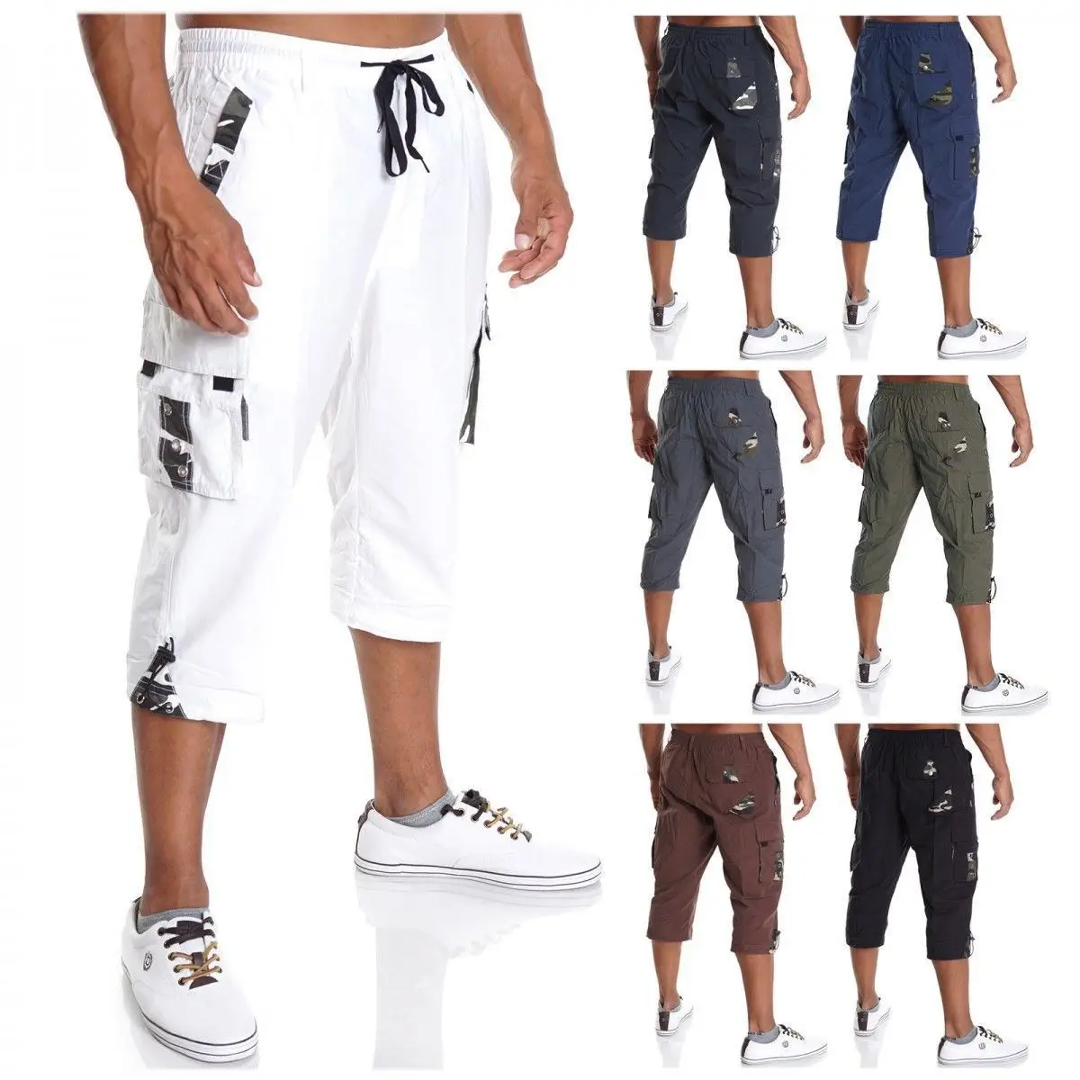 

ZOGAA 2021 New Men's Casual Pants Cropped Trousers Casual Style Loose Men's Bottoms Sports Pants Suitable For Outdoor Sports