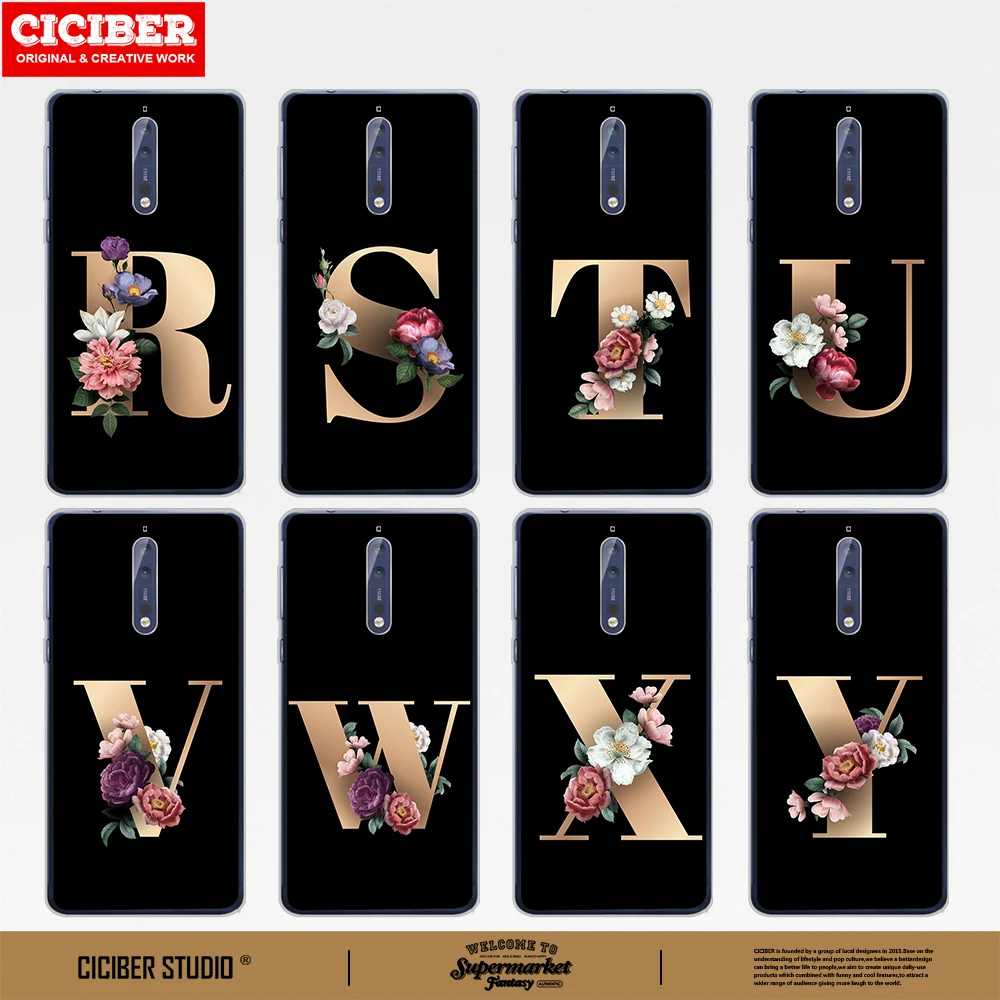 Initial Letter R Z Cover For Nokia 8 5.3 5.4 1.4 2.3 6.2 7 7.1 6 5 5.1 3 3.1 2.1 Plus Phone Cases for Nokia 9 8 PureView Sirocco
Initial Letter R Z Cover For Nokia 8 5.3 5.4 1.4 2.3 6.2 7 7.1 6 5 5.1 3 3.1 2.1 Plus Phone Cases for Nokia 9 8 PureView Sirocco